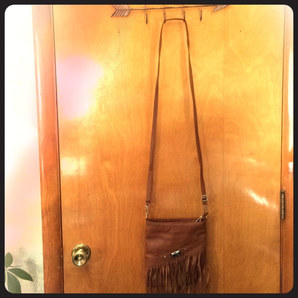 Brown Cross-Body Purse